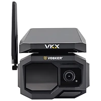 Caméra de surveillance IP d'extérieur HD intégrale 1080p 4G-LTE hors réseau solaire VKX de Vosker - Noir