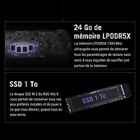 Console de jeu tactile 1080p ROG Ally X de 7 po d'ASUS (Ryzen Z1 Extreme d'AMD/RAM 24 Go/SSD 1 To/Windows 11 11/Xbox GamePass)