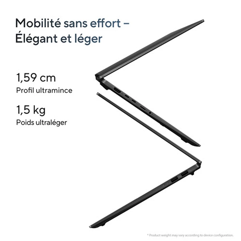 Portable DELO de 16 po VivoBook S 16 d'ASUS - Noir neutre (EVO Ultra 5 d'Intel - 125H/RAM 16 Go/SSD 512 Go)