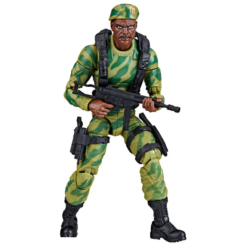 Hasbro G.I. Joe Classified Series - Figurine d'action de Sgt. Stalker dans un emballage-coque rétro