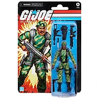 Hasbro G.I. Joe Classified Series - Figurine d'action de Sgt. Stalker dans un emballage-coque rétro