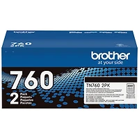 Cartouche d'encre noire de Brother (TN7602PK) - Paquet de 2