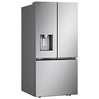 Réfrigérateur à 3 portes 24,5 pi³ 33 po avec distributeur d'eau et de glaçons de LG (LF25S6330S) - Inox