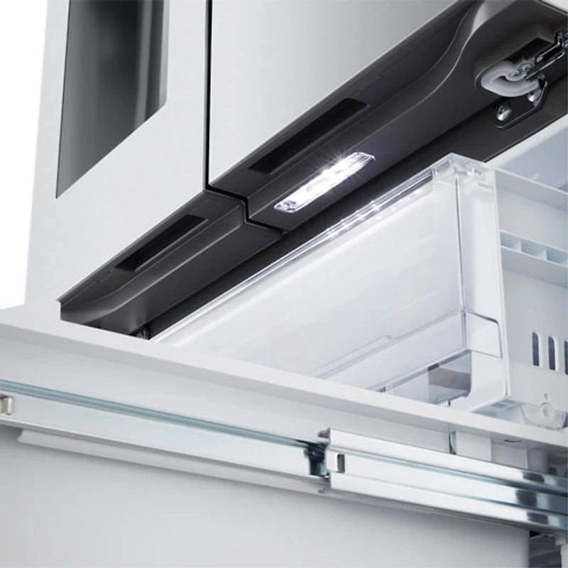 Réfrigérateur à 3 portes 24,5 pi³ 33 po avec distributeur d'eau et de glaçons de LG (LF25S6330S) - Inox