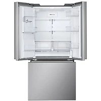 Réfrigérateur à 3 portes 24,5 pi³ 33 po avec distributeur d'eau et de glaçons de LG (LF25S6330S) - Inox
