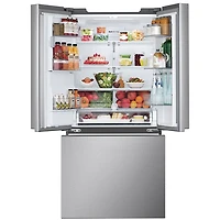 Réfrigérateur à 3 portes 24,5 pi³ 33 po avec distributeur d'eau et de glaçons de LG (LF25S6330S) - Inox