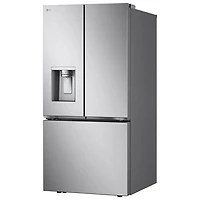 Réfrigérateur à 3 portes 24,5 pi³ 33 po avec distributeur d'eau et de glaçons de LG (LF25S6330S) - Inox