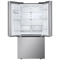 Réfrigérateur à 3 portes 24,5 pi³ 33 po avec distributeur d'eau et de glaçons de LG (LF25S6330S) - Inox