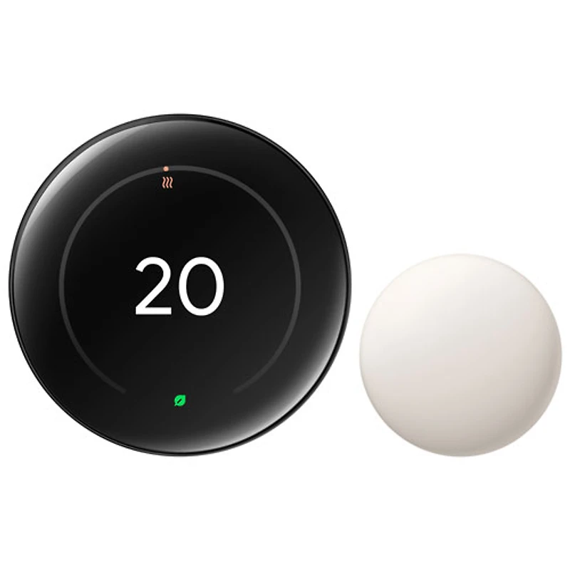 Thermostat intelligent Wi-Fi Nest Learning de Google (4e génération) - Noir volcanique lustré