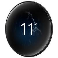 Thermostat intelligent Wi-Fi Nest Learning de Google (4e génération) - Noir volcanique lustré