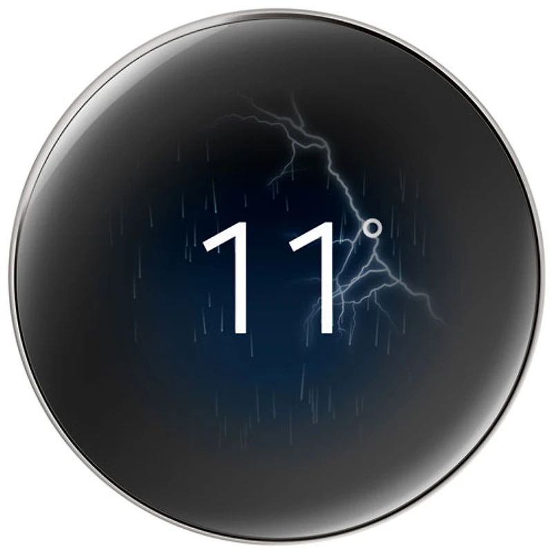Thermostat intelligent Wi-Fi Nest Learning de Google (4e génération) - Argent poli