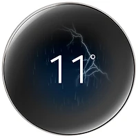 Thermostat intelligent Wi-Fi Nest Learning de Google (4e génération) - Argent poli