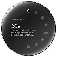 Thermostat intelligent Wi-Fi Nest Learning de Google (4e génération) - Argent poli