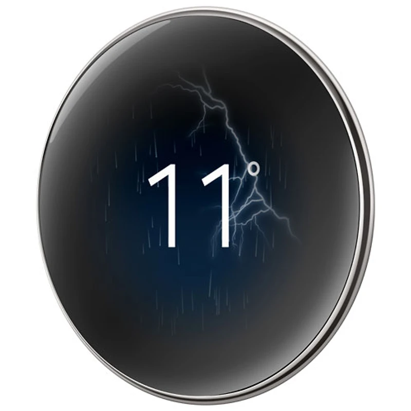 Thermostat intelligent Wi-Fi Nest Learning de Google (4e génération) - Argent poli
