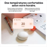Capteur de température Nest de Google (2e génération) - Porcelaine