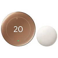 Thermostat intelligent Wi-Fi Nest Learning de Google (4e génération) - Or poli