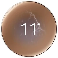 Thermostat intelligent Wi-Fi Nest Learning de Google (4e génération) - Or poli