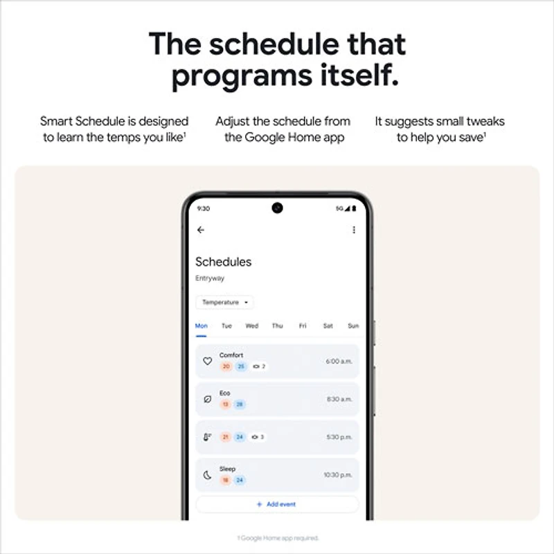 Thermostat intelligent Wi-Fi Nest Learning de Google (4e génération) - Or poli