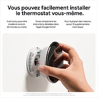 Thermostat intelligent Wi-Fi Nest Learning de Google (4e génération) - Or poli