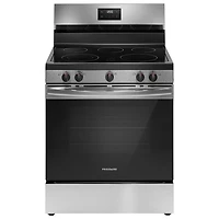 Boîte ouverte - Cuisinière électrique autonome à 5 éléments 5,3 pi³ 30 po de Frigidaire - Acier inoxydable