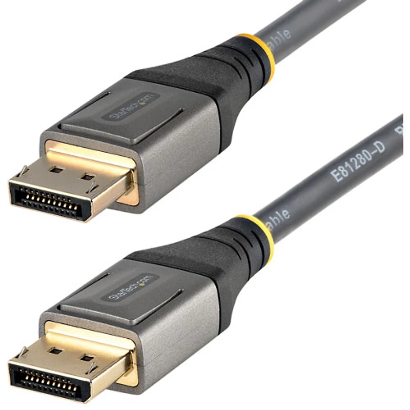 Câble certifié VESA DisplayPort 1.4 de 5 m (16,4 pi) de StarTech (DP14VMM5M) - Gris/Noir