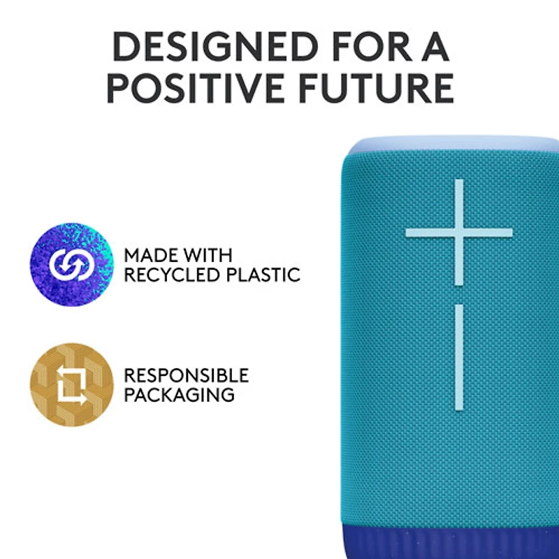 Haut-parleur sans fil Bluetooth étanche EVERBOOM d'Ultimate Ears - Bleu cobalt