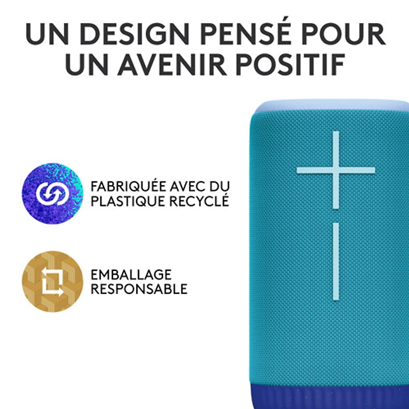 Haut-parleur sans fil Bluetooth étanche EVERBOOM d'Ultimate Ears - Bleu cobalt