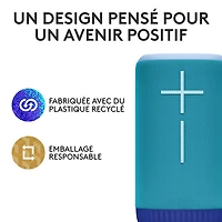 Haut-parleur sans fil Bluetooth étanche EVERBOOM d'Ultimate Ears - Bleu cobalt