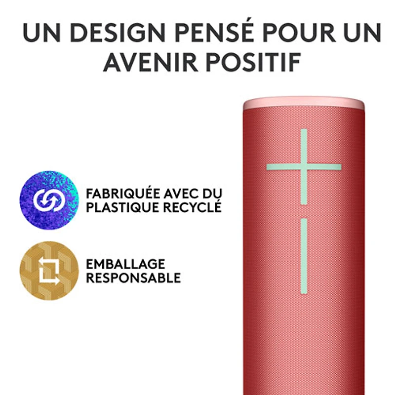 Ultimate Ears MEGABOOM 4 Waterproof Bluetooth Wireless Speaker - Raspberry Red