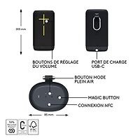 Ultimate Ears EVERBOOM Waterproof Bluetooth Wireless Speaker - Black