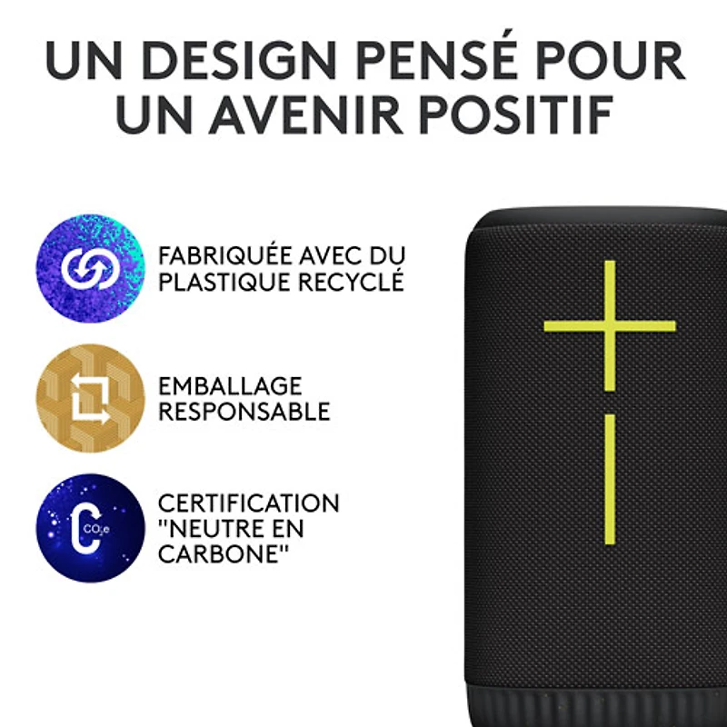 Haut-parleur sans fil Bluetooth étanche EVERBOOM d'Ultimate Ears - Noir