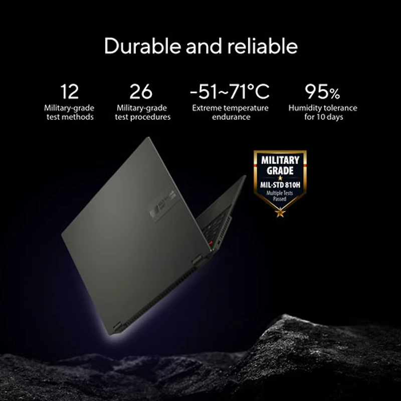 Portable à écran tactile de 16 po VivoBook S 16 Flip d'ASUS - Noir minuit (Core i5-13500H d'Intel/SSD 1 To/RAM 16 Go)