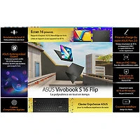 ASUS Vivobook S 16 Flip 16" Touchscreen Laptop - Midnight Black (Intel Core i5-13500H/1TB SSD/16GB RAM)