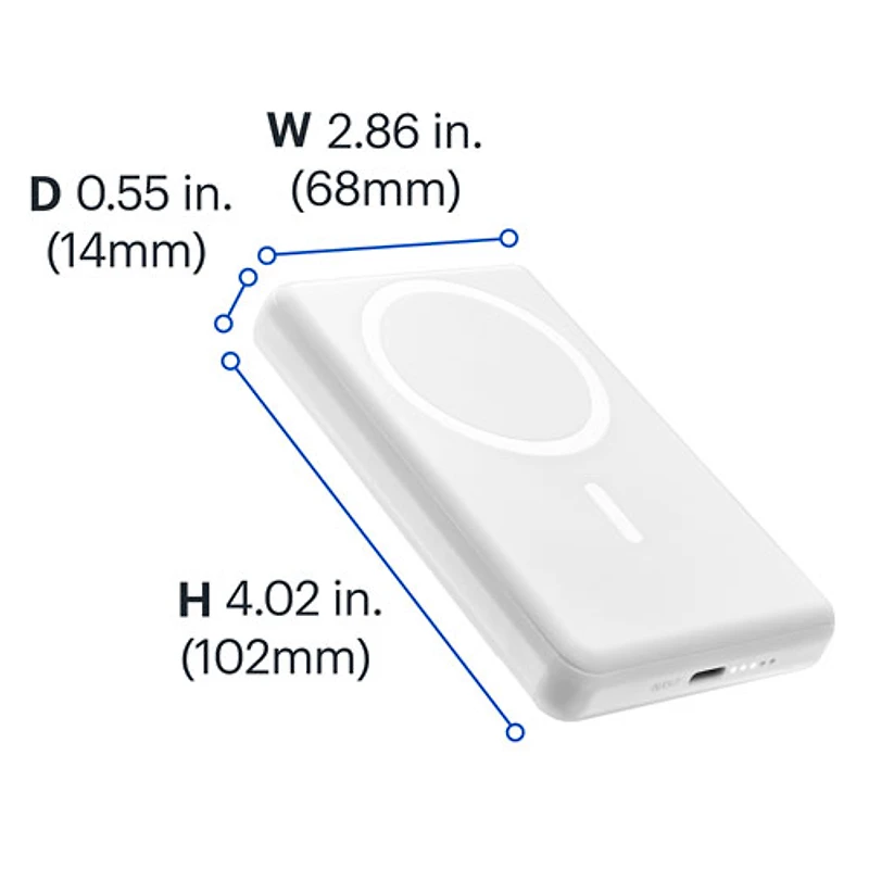 BestBuy Essentials 5000 mAh 7.5W Magnetic Wireless Power Bank - Only at Best Buy