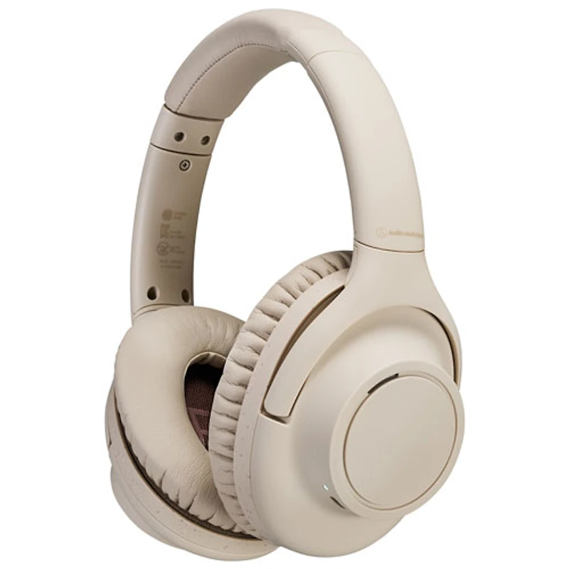 Audio-Technica ATH-S300BT Over-Ear Noise Cancelling Bluetooth Headphones - Beige