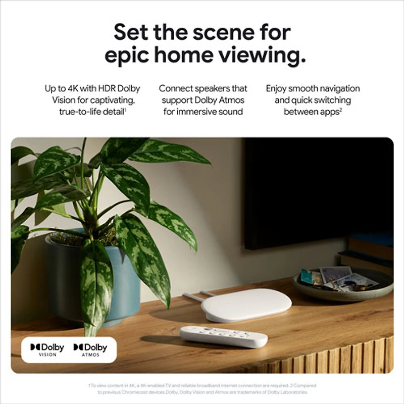 Google TV Streamer (4K) - Porcelaine