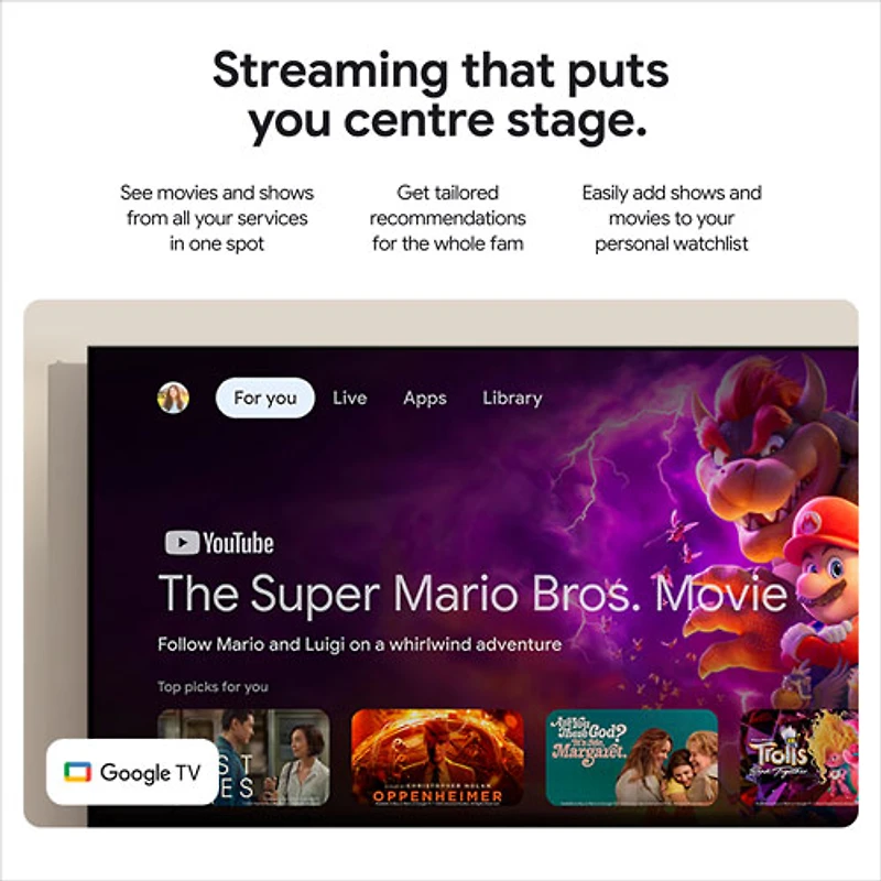 Google TV Streamer (4K) - Porcelain