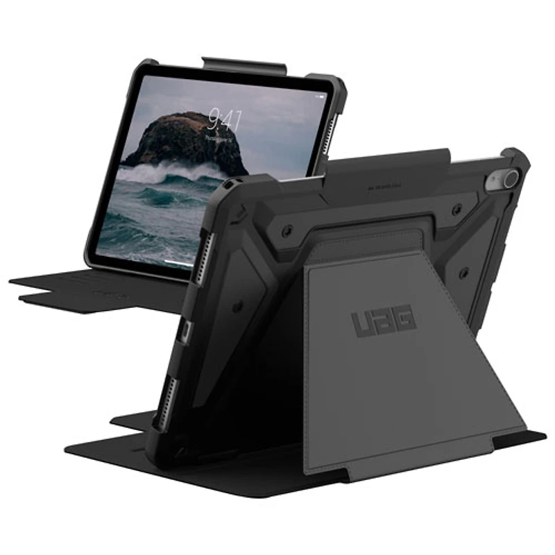 Étui folio robuste Metropolis SE d'UAG pour iPad Air de 11 po (2024) - Noir