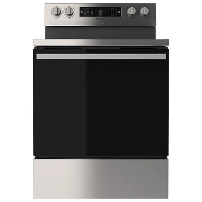 Cuisinière électrique autonome avec convection véritable et friture à l'air 5,8 pi³ 30 po de Hisense (HBE3502CAS) - Inox