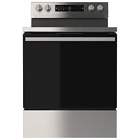Cuisinière électrique autonome avec convection véritable et friture à l'air 5,8 pi³ 30 po de Hisense (HBE3502CAS) - Inox