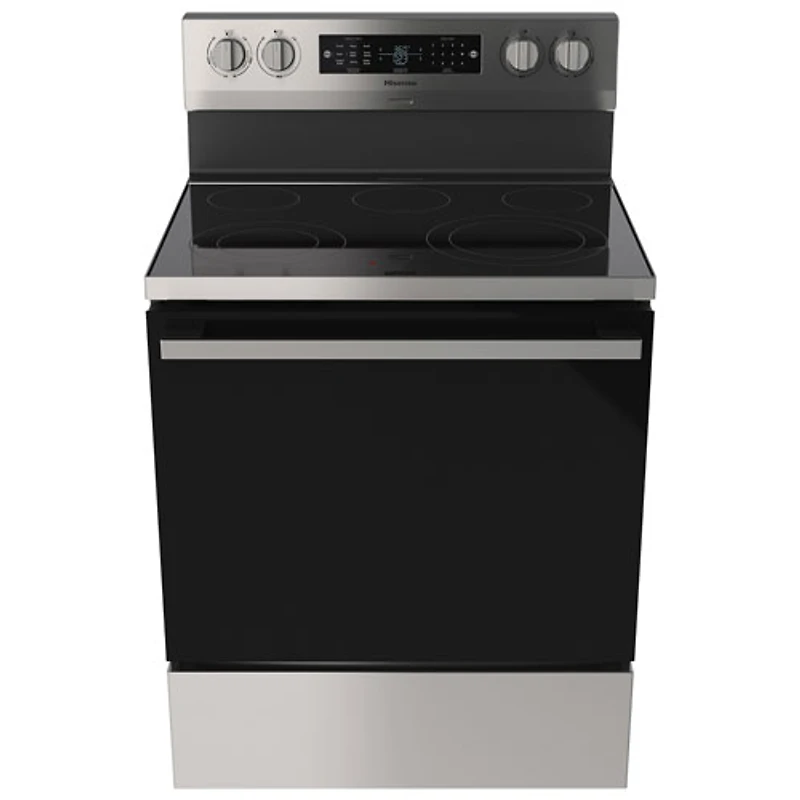 Cuisinière électrique autonome avec convection véritable et friture à l'air 5,8 pi³ 30 po de Hisense (HBE3502CAS) - Inox