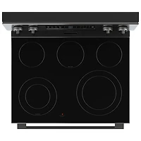 Cuisinière électrique autonome avec convection véritable et friture à l'air 5,8 pi³ 30 po de Hisense (HBE3502CAS) - Inox