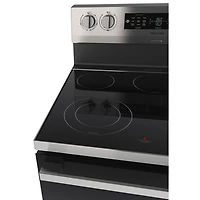 Cuisinière électrique autonome avec convection véritable et friture à l'air 5,8 pi³ 30 po de Hisense (HBE3502CAS) - Inox