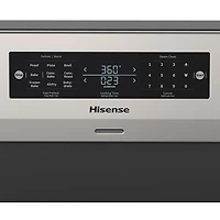 Cuisinière électrique autonome avec convection véritable et friture à l'air 5,8 pi³ 30 po de Hisense (HBE3502CAS) - Inox