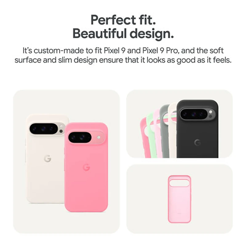 Google Fitted Hard Shell Case for Pixel 9/9 Pro - Obsidian