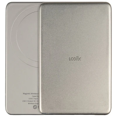 LOGiiX Piston Power MagSlim 5000 mAh 20W PD Power Bank with MagSafe - Titanium