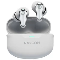 Écouteurs boutons 100 % sans fil à suppression active du bruit Everyday Pro de Raycon - Blanc