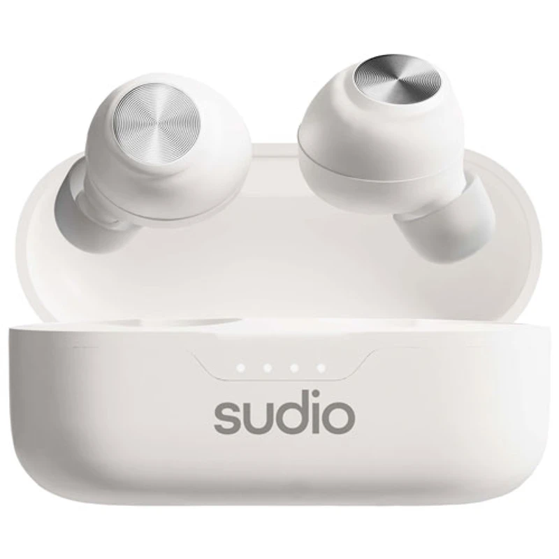 Écouteurs boutons 100 % sans fil T3 de Sudio - Blanc