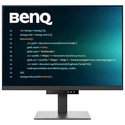 Moniteur FreeSync ACL IPS UHD 4K 60 Hz de 28,2 po de BenQ avec temps de réponse de 5 ms (RD280U) - Gris métallique