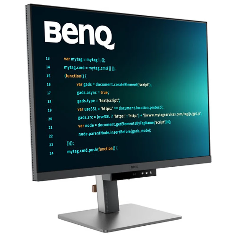 Moniteur FreeSync ACL IPS UHD 4K 60 Hz de 28,2 po de BenQ avec temps de réponse de 5 ms (RD280U) - Gris métallique